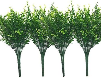 (Eucalyptus Bud-8 Pcs) - CATTREE Artificial Eucalyptus Leaves, Plastic Fake Shrubs Bushes Green Plants Wedding Indoor Outdoor Home Garden Verandah Kitchen Office Table Centrepieces Arrangements Christmas Decoration 8 pcs