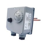 IMIT TLSC 07050 542816 Adjustable (60-90 Degrees °C) Dual Immersion Thermostat - Twin Control and Manual Reset high Limit stat for Oil Fired Boiler.