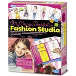 4M My Design Portfolio Fashion Studio, Design & Draw Your Own Fabulous Designs with the Tools Supplied, Creative Arts and Crafts for Boys & Girls 5+, Fashion Design Kit for Children