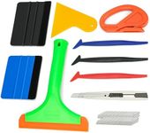 Umaki Vehicle Vinyl Wrap Tool Kit, Window Tint Application Kit, Car Window Film Install Kit, with Window Squeegee, Plastic Squeegee, Edge Wrap Squeegee, Retratable Knife & 9mm Blades, Razor Cutter