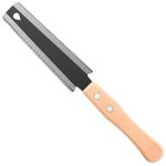 SULIVES Japanese Saw, Portable Hand Saw, Hand Saw for Wood, SK5 Carbon Steel Dual Tooth Saw, Elutong Wood Handle, Effortless Cutting