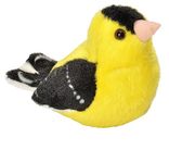 Wild Republic 18223 Audubon Birds American Goldfinch Plush with Authentic Bird Sound, Stuffed Animal, Bird Toys for Kids and Birders