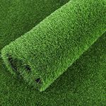 tonchean Artificial Carpet Grass Roll 1x10M Astro Turf Faux Grass Carpet Rug Indoor Outdoor Lawn Carpet Grass Mats Realistic Synthetic Grass Carpet Mat for Pet Patio Garden Balcony Wedding