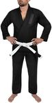 Hayabusa Classic Pearl Weave Jiu Jitsu Gi For Men and Women - Black, A2