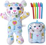 DRAWMYTOY Coloring Plush Toy with 5