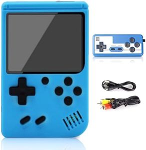 Retro Handheld Game Console with 500 Classical FC Games-3.0 Inches Screen Portable Video Game Consoles Handheld Video Games Support for Connecting TV & Two Players (Blue, 500 Classical Games)
