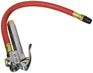 Amflo 150E-RET 10-90 PSI Bayonet Style Inflator Gauge with 12" Hose and Air Chuck