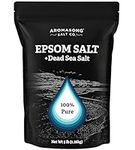 Aromasong Epsom Salts for Soaking for Pain with 100% Pure Dead Sea Salt - Bath Salts for Pain Relief - Foot & Muscle Soak - Bulk 6 Lb