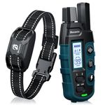 Bousnic Dog Shock Collar - 3300Ft Training Collar with Remote for 5-120lbs Small Medium Large Dogs Rechargeable Waterproof e Collar with Beep (1-8), Shake(1-16), Safe Shock(1-99) Modes (Black)