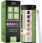 Ketone Test Strips, 150 Keto Test Strips for Keto, Low Carb Diet - Urine Test Strips, Ketosis Strips Test Urine, Keto Strips, Ketone Urinalysis Test Strips, Ketones Test Kit - Free eBook - JNW Direct