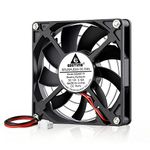 GDSTIME 80mm Fan 80 x 15mm 12V Computer Fan 8CM PC Fan DC 12V Case Fan 2800 RPM Axial Cooling Fan For Router Game Console Cabinet DVR Exhaust Ventilation Fan Replacement