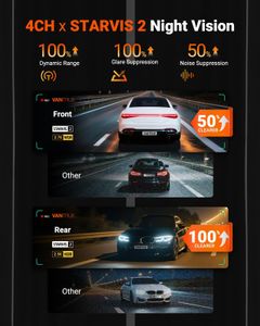 Vantrue N5S 4-Channel Dash Cam – Front, Rear, and Cabin Recording