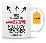 MAGIOO This is What an Awesome Biology Teacher Looks Like 11 Oz Ceramic Coffee Mugs - Funny, Sarcastic, Motivational, Inspirational Birthday (M61)