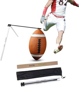 HVM - Kickoff! Football Holder, Premium Football Kicking Tee for Field Goal Place Holder, Extra Point Kicking Tee, Football Tee for Any Size Football, Black and White