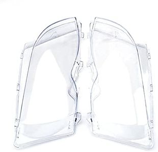 Ejoyous 1 Par de Cubiertas de Cristal para Faros Delanteros de Coche Izquierdo Y Derecho para E46 4D 320i/325i/325xi/330i/330xi 02-05 63126924043 63126924044
