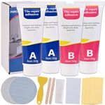 Faburo Fiberglass Tub Repair Kit, Porcelain Repair Kit, Tile Repair Kit for Fix Crack Hole Scratch and Dent Bathtub Chip Fix, Porcelain Sink Repair Kit