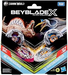 Hasbro Beyblade X Jurassic World Collab Spinosaurus vs. Quetzalcoatlus Multipack Set