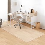 Kuyal Clear Chair mat for Hardwood Floor 46 x72 inches Transparent Floor Mats Wood/Tile Protection Mat for Office & Home (46" X 72" Rectangle)
