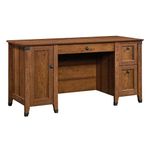 Sauder Carson Forge Computer Desk, Washington Cherry finish