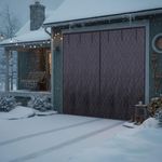 Magnetic Garage Door Insulation Kit, Thermal Insulated Screen Door, 8ft 9ft 10ft 12ft 14ft 16ft Garage Winterized Curtain Cover, Blanket for Weatherproof, Windproof, Soundproof(Black,W213xH198cm)