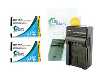 SLB-11A Battery and Charger Replacement (1130mah, 3.8v, Li-ion) for Samsung Digital Camera - Compatible with Samsung CL80, Samsung EX1, Samsung TL500, Samsung HZ30W, Samsung HZ50W, Samsung TL350