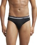 Jockey Men's Cotton Briefs (Pack of 1) (US49-0105-BLACK_Black_M_Black_M)