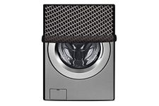 Stylista Waterproof Front Load Washing Machine Cover Compatible for LG 8 kg & 9 Kg Checkered Grey