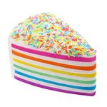 Anboor Squishies Triangle Cake Rainbow with Cheese Jumbo Slow Rising Kawaii Scented Squishies Prime Food Toys 1 Pcs