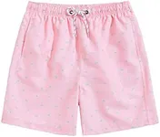 Floerns Men's Casual Drawstring Waist Striped Print Gym Workout Track Shorts Light Pink XL