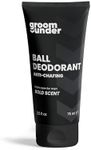 Groom Under, Anti-Chafing Men's Ball Deodorant, Protects Against Sweat, Odour & Irritation, Groin Care Moisturiser, Soothing Aloe Vera, 75ml