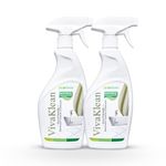 Proklean VivaKlean Bathroom Cleaner Spray 500ml (Pack of 2) | Natural Tap & Tiles Cleaner | Bathroom Cleaning Liquid for Limescale, Hard Water Stains, Mold & Soap Scum | Eco-Friendly Descaler Solution