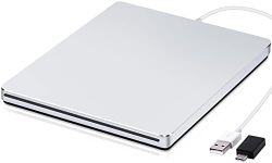 Guamar External CD/DVD Drive, USB C