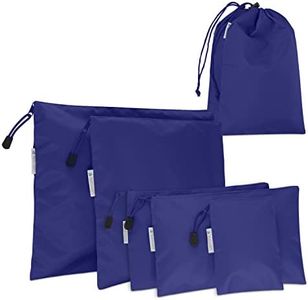 Navaris Organizadores para Maleta - 7X Organizador para almacenaje en Equipaje Ropa Zapatos - Set de Bolsas para Viaje de Diferentes tamaños - Azul