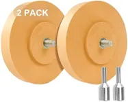 Belinova 2 Pack Eraser Wheel Decal Remover Eraser Wheel Adhesive Remover with Adapter 4 Inch Rubber Eraser Wheel for Drill Removes Car Decal Vinyl Tape Graphics Pinstripe Sticker Remover
