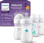 Philips Avent Natural Baby Bottles, Medium Flow, 9 oz, BPA-Free, 4-Pack