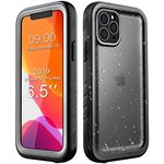 SPORTLINK for iPhone 11 Pro Max Waterproof Case - Shockproof Heavy Duty Front and Back Cover with [Built in Screen/Camera Protector] 360 Full Body Protective [Dustproof][IP68 Underwater]-6.5" Black