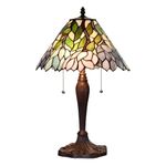 Fine Art Living Lighting Tiffany Style 21" Magnolia Table Lamp, Multicolor, KT1408