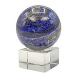 Plus Value Natural Lapis Lazuli Ball Sphere (Lajward, Lajwart) Polished - Feng Shui Reiki Healing Crystal Vastu Chakra Aura Meditation (100 to 350grams, With Stand)