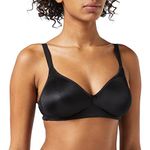 Playtex Bra Woman Essential Support Non-Wire Bra x1, Black, 40D