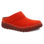 Dansko Women's Lucie Orange Wool Slipper 5.5-6 M US - Outdoor Sole and Arch Support