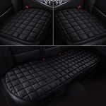 HONCENMAX Soft Car Seat Cover, Plush Cushion Pad Mat Protector for Auto, Universal for Sedan Hatchback SUV, Car Interior Accessories - 2 Front Seat Covers & 1 Rear Seat Cover