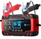 8A Car Battery Charger, 12V 24V Bat