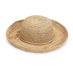 Wallaroo Hat Company Women’s Catalina Sun Hat – Modern Handwoven, Twisted Natural Raffia, Wide Brim, Designed in Australia, Natural