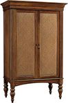 Howard Miller Toscana Wine & Bar Cabinet 695-015 – Key West Finish, Home Liquor Storage, 22 Bottle Wood Wine Rack, Locking Door, Auto-On Light Switch, Stemware Rack