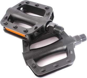 KHE BMX Kids Pédales pour enfant en PVC Noir 1/2" Axe CrMo 85 mm de large Seulement 288 g