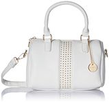 Lino Perros White Leatherette Satchel (White)