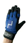 CUZINA HexPro Pickleball Racquetball Glove (Royal Blue / Black, S, Left)