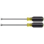 Klein Tools 646M Tool Set, Magnetic Nut Drivers Sizes 1/4 and 5/16-Inch, 6-Inch Shafts, 2-Piece