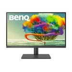 BenQ PD2705U 27” 4K Monitor for Mac, UHD, sRGB, Rec.709, HDR10, IPS, AQCOLOR Technology, USB-C, Factory-Calibrated, Color Mode, Darkroom mode, Animation Mode, CAD/CAM Mode, Hotkey Puck G2, KVM