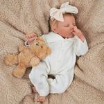 JIZHI Reborn Baby Dolls 17 Inch Reborn Dolls Realistic Newborn Baby Dolls Soft Body Poseable Full Vinyl Body Girl Like A Lifelike White